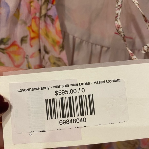 NWT LoveShackFancy Marisela Dress in Pastel Confetti Size 0 - Picture 4 of 8